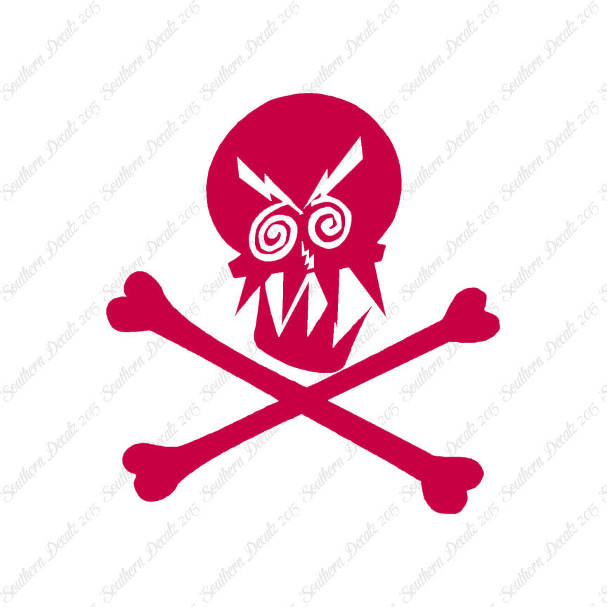 Angry Skull Crossbones