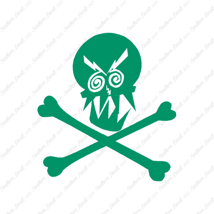 Angry Skull Crossbones
