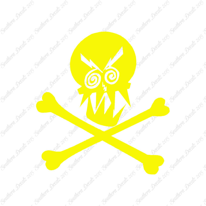 Angry Skull Crossbones