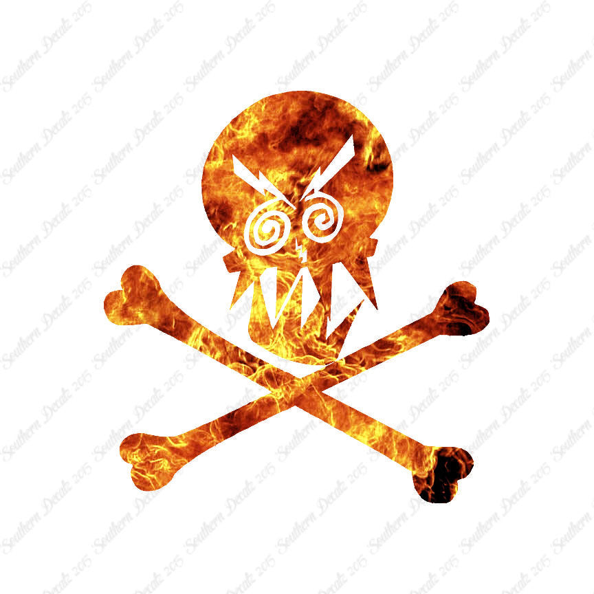 Angry Skull Crossbones