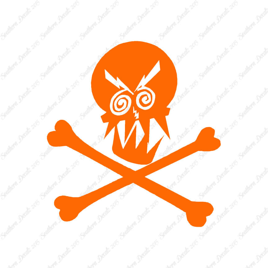 Angry Skull Crossbones