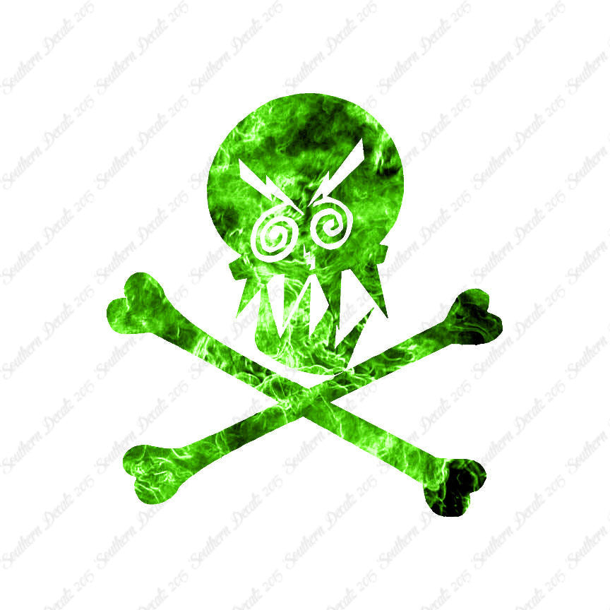 Angry Skull Crossbones