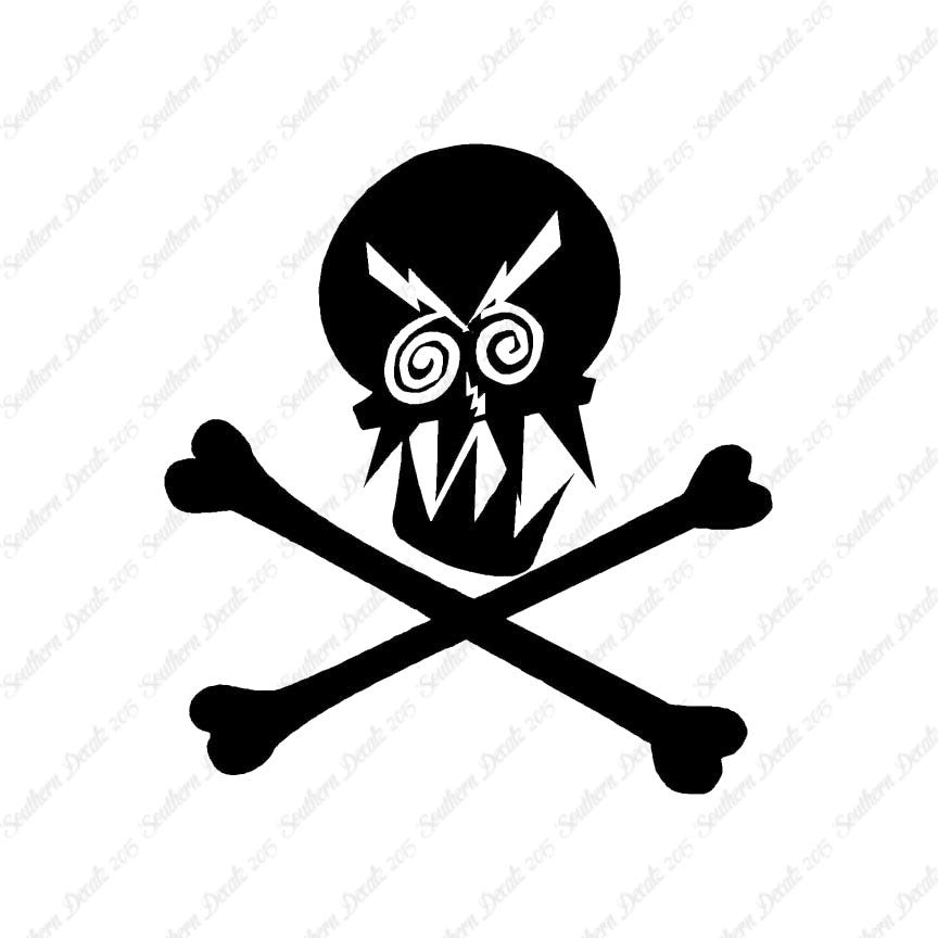 Angry Skull Crossbones