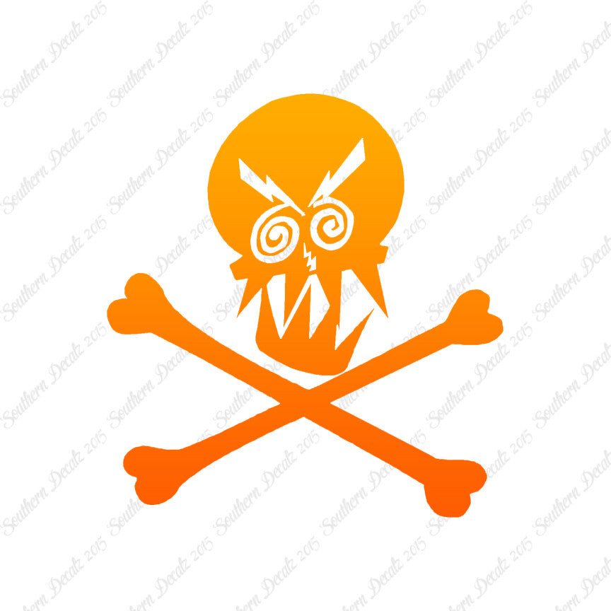 Angry Skull Crossbones