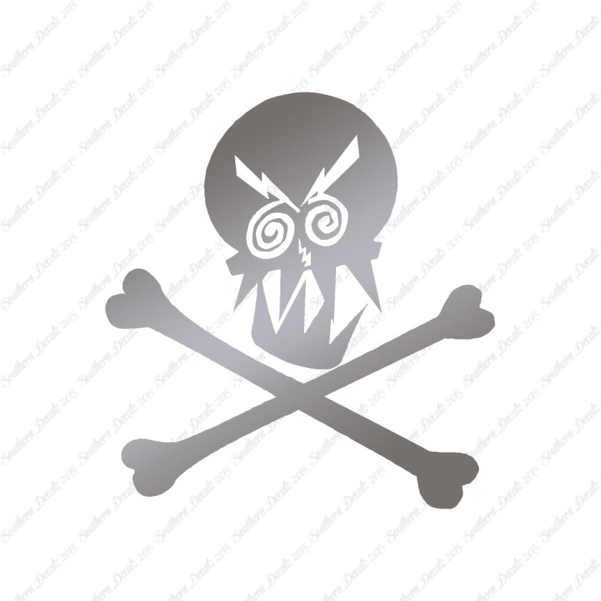 Angry Skull Crossbones
