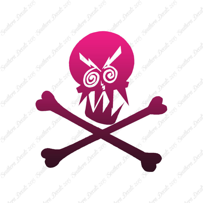 Angry Skull Crossbones