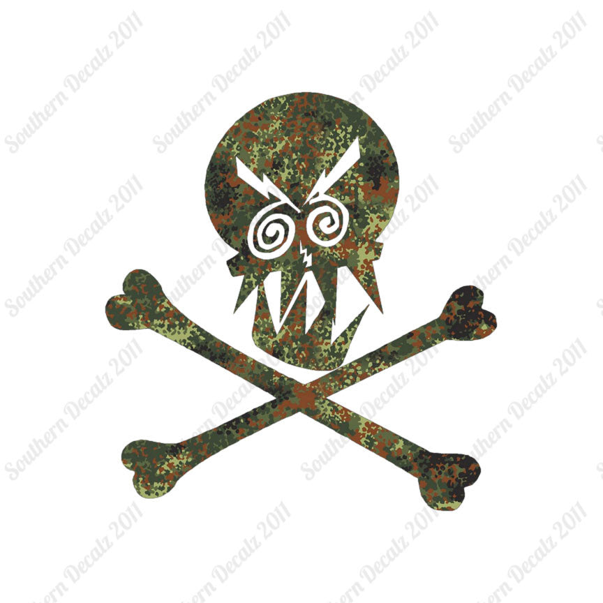 Angry Skull Crossbones
