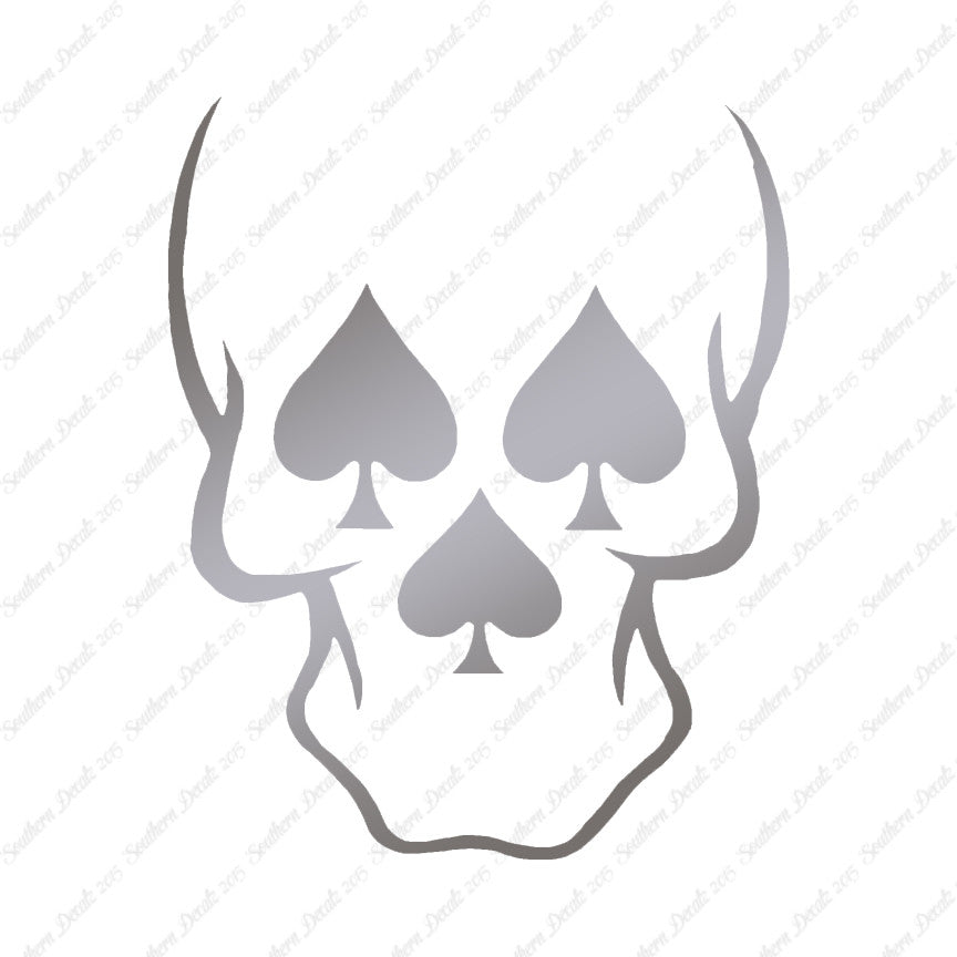 Skull Three Spades