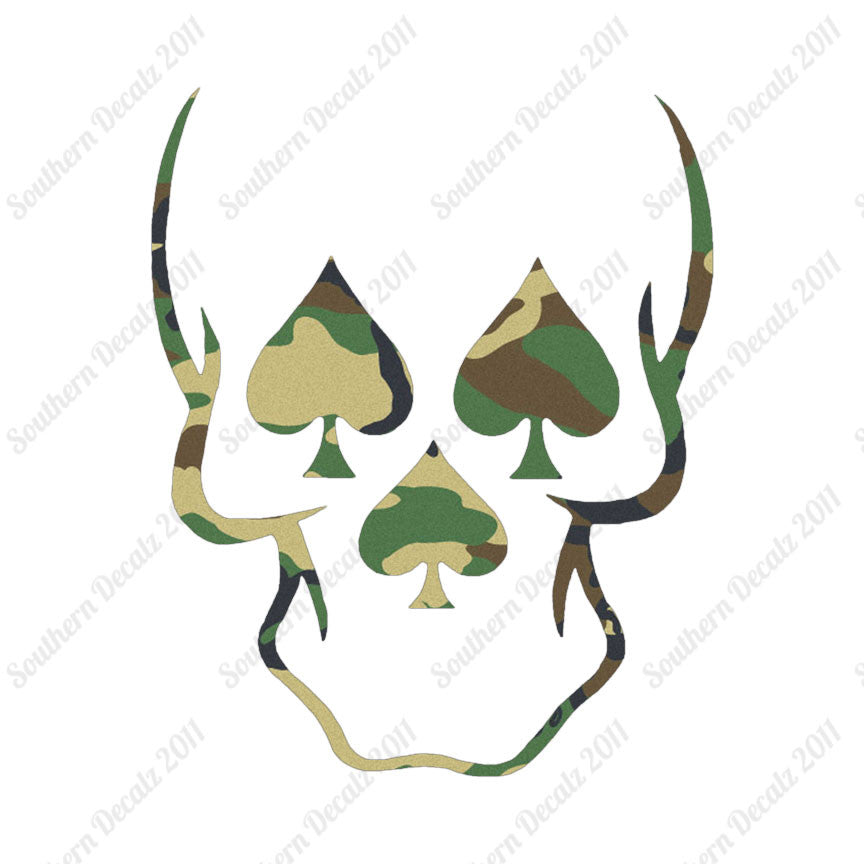 Skull Three Spades