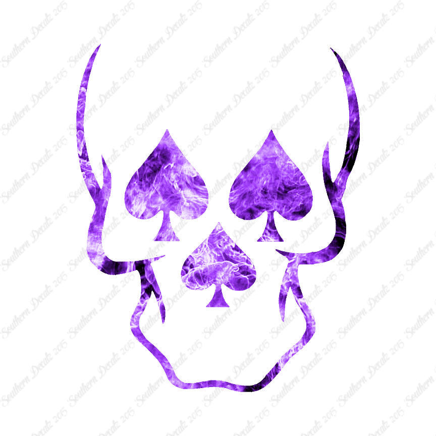 Skull Three Spades