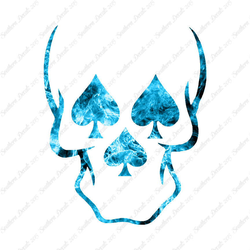 Skull Three Spades