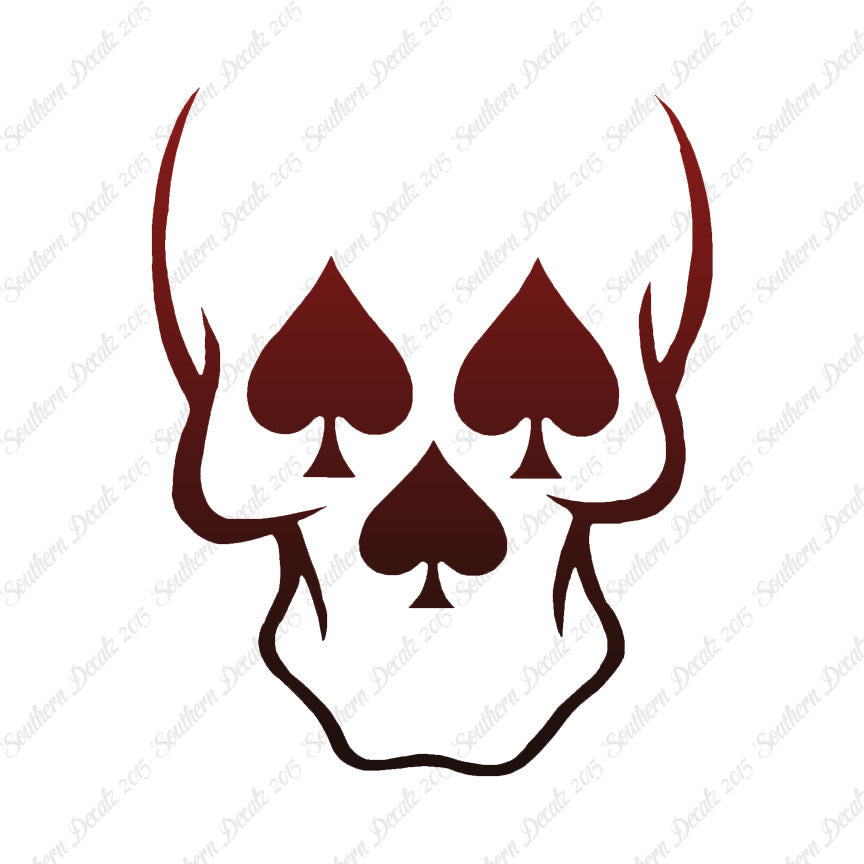 Skull Three Spades