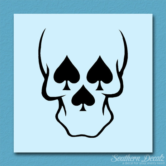 Skull Three Spades