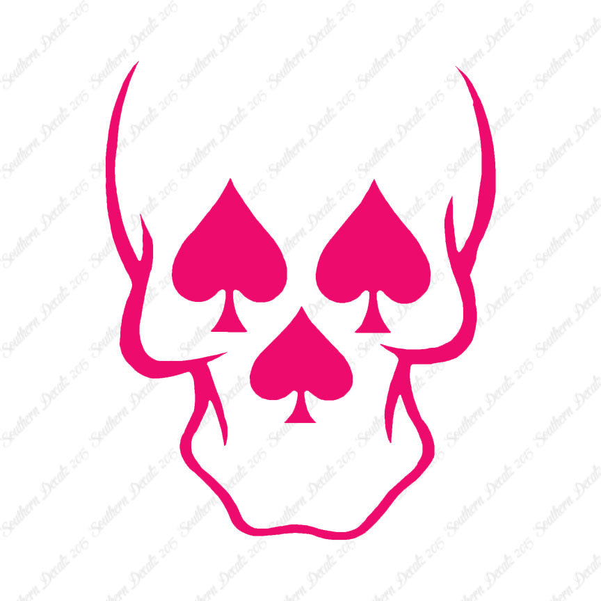 Skull Three Spades