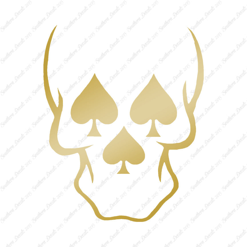 Skull Three Spades