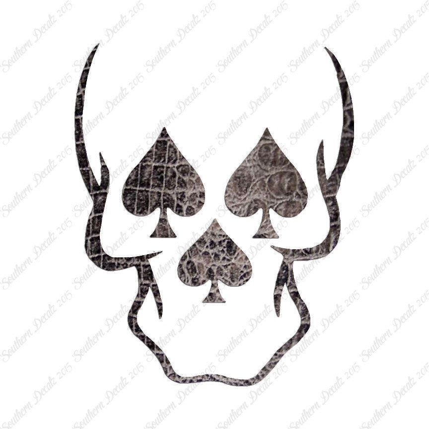 Skull Three Spades