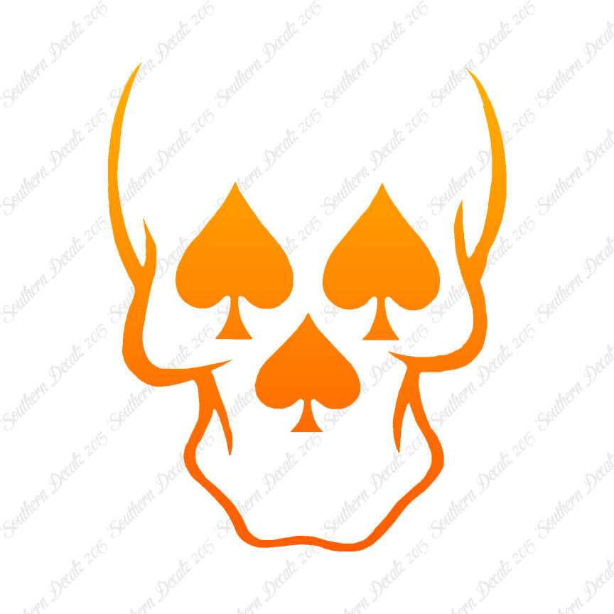 Skull Three Spades
