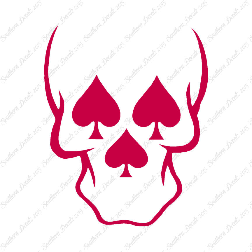 Skull Three Spades