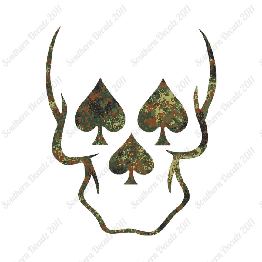 Skull Three Spades