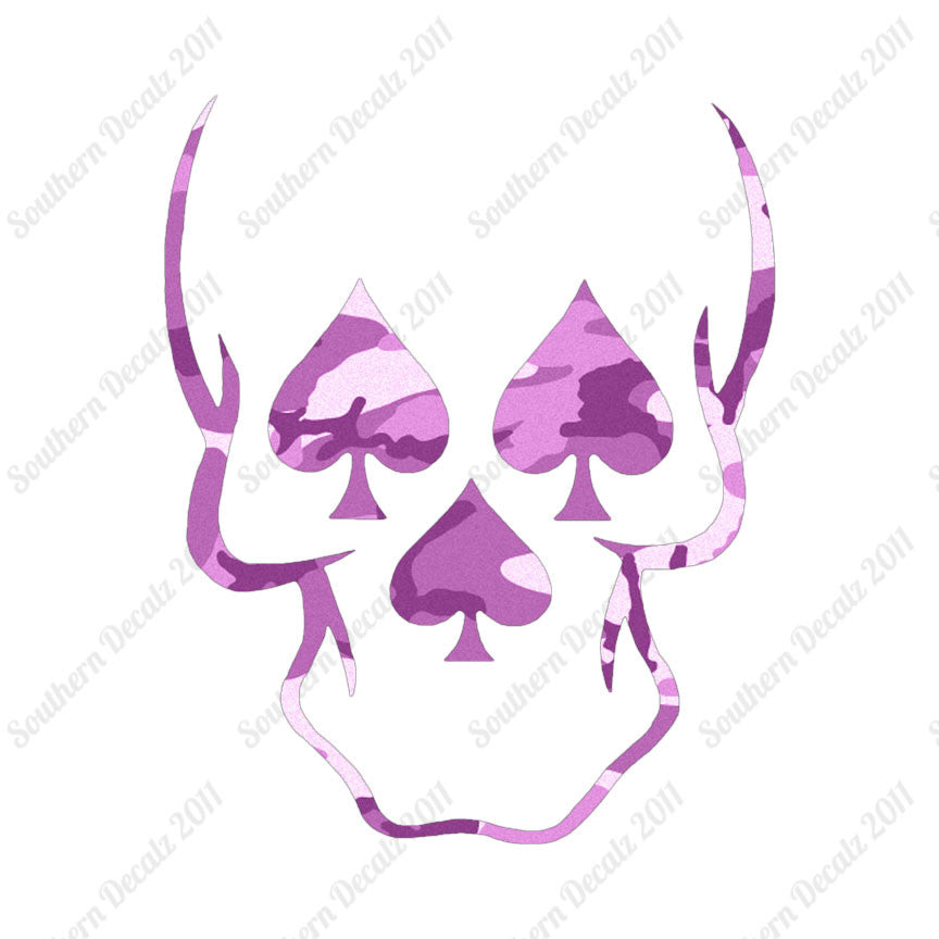 Skull Three Spades