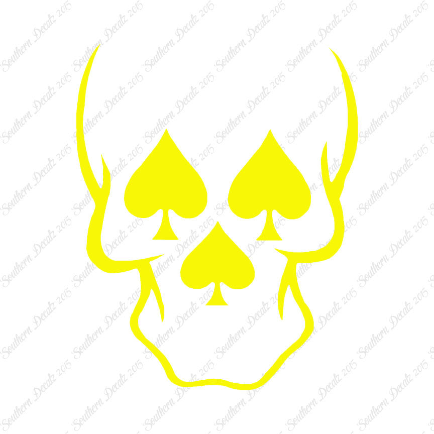 Skull Three Spades
