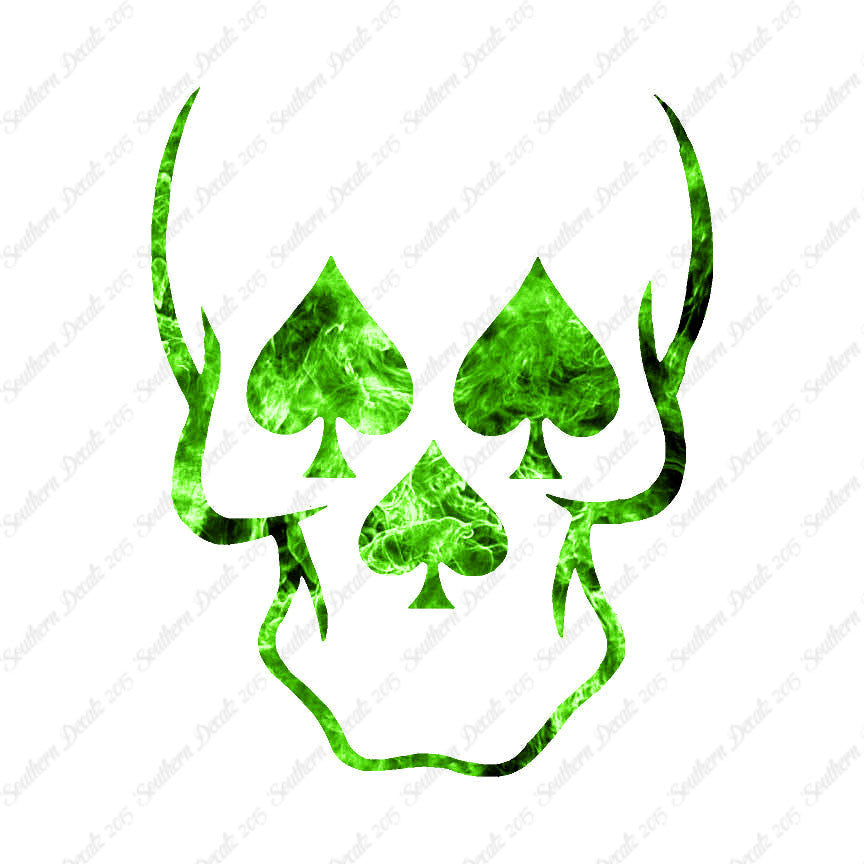 Skull Three Spades