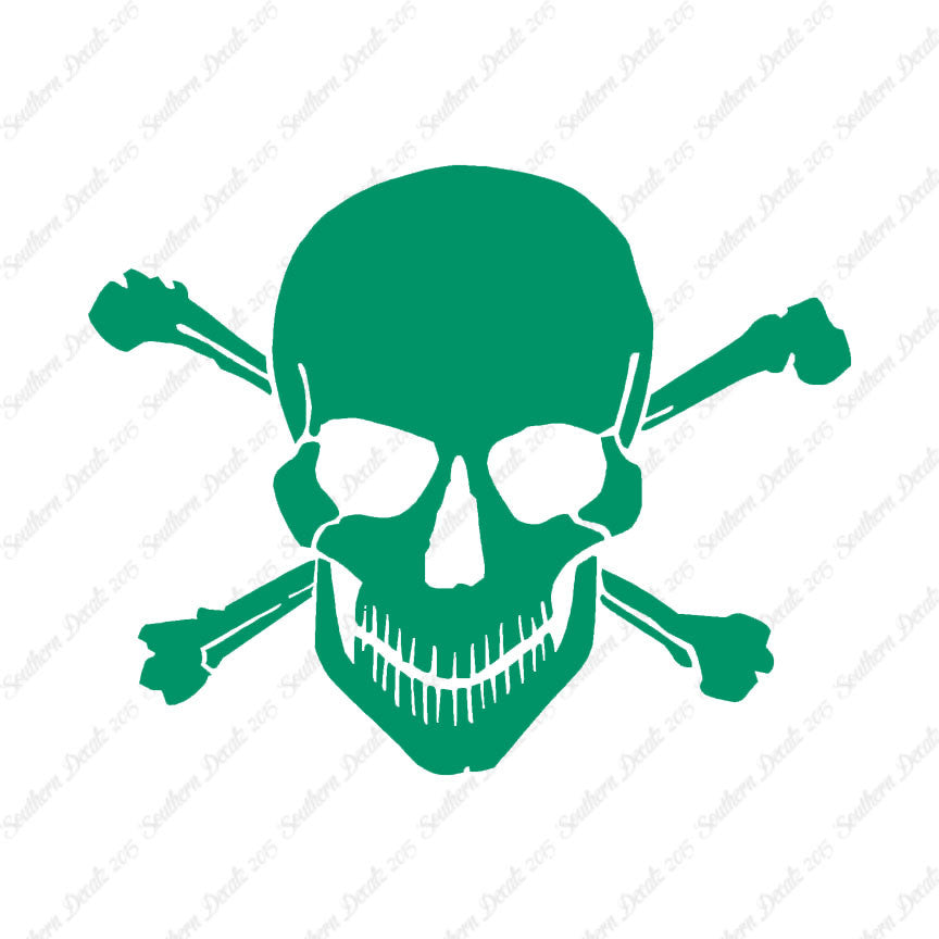 Smiling Skull Crossbones