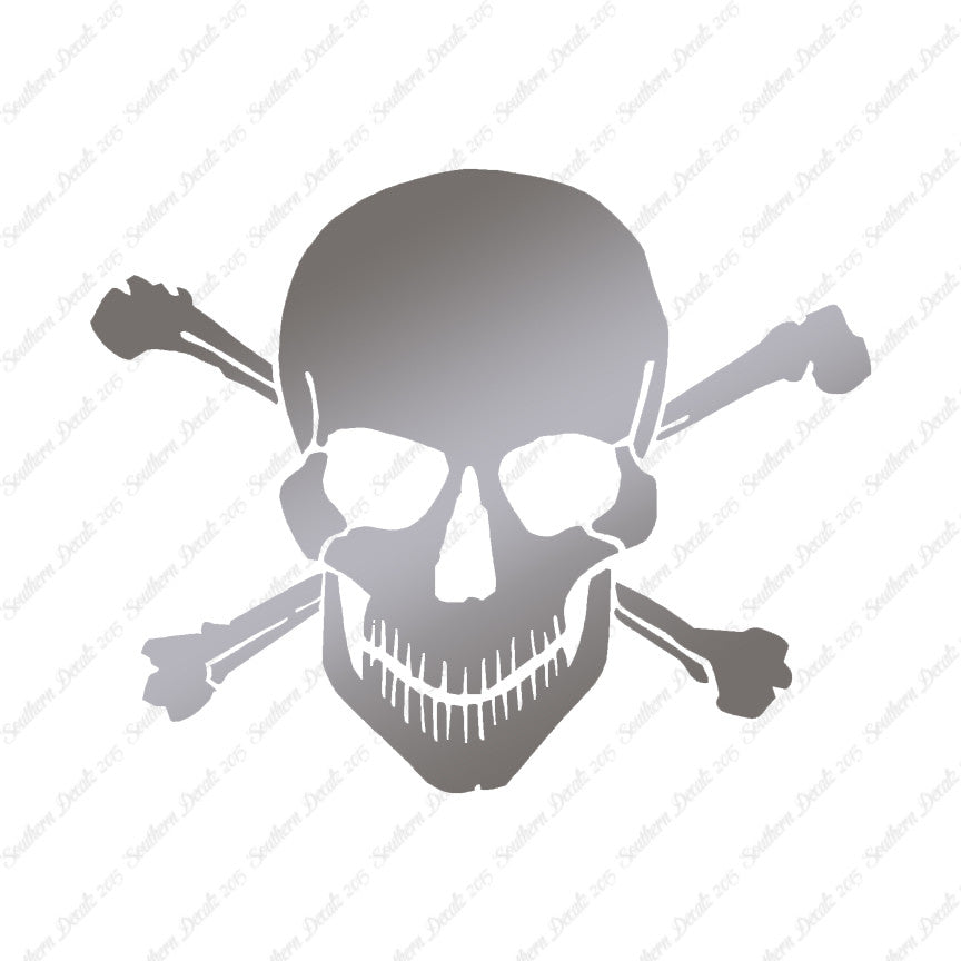 Smiling Skull Crossbones