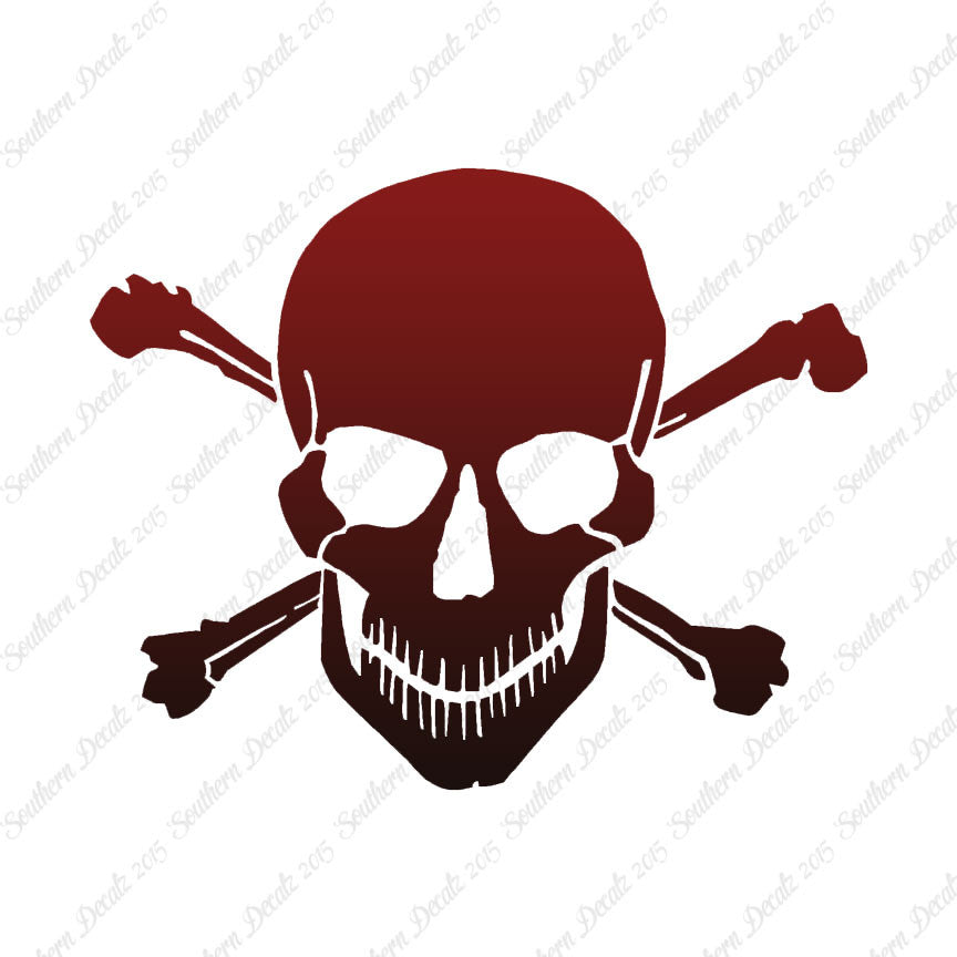 Smiling Skull Crossbones