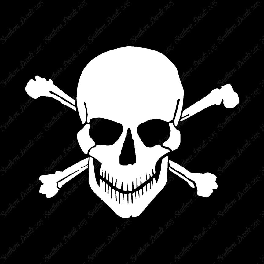 Smiling Skull Crossbones