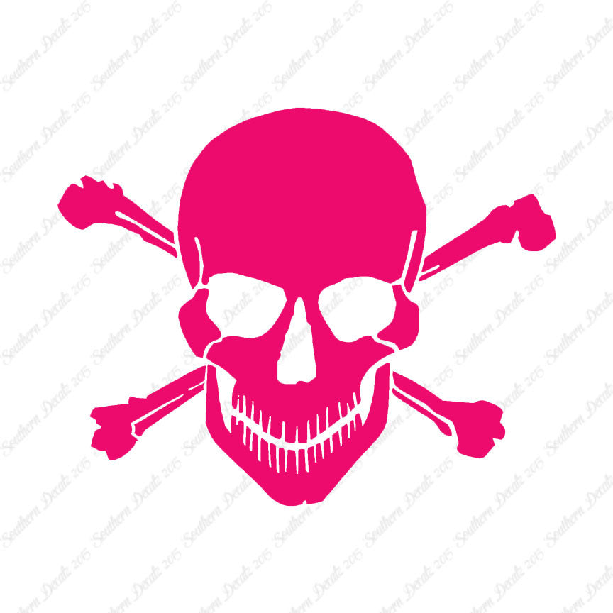Smiling Skull Crossbones