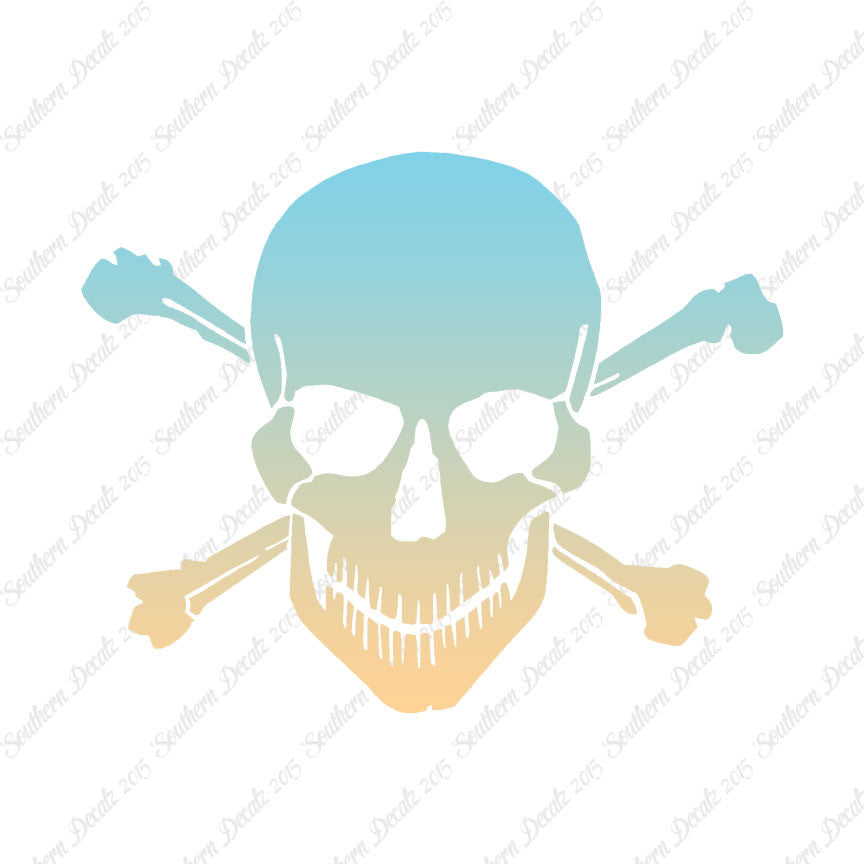 Smiling Skull Crossbones
