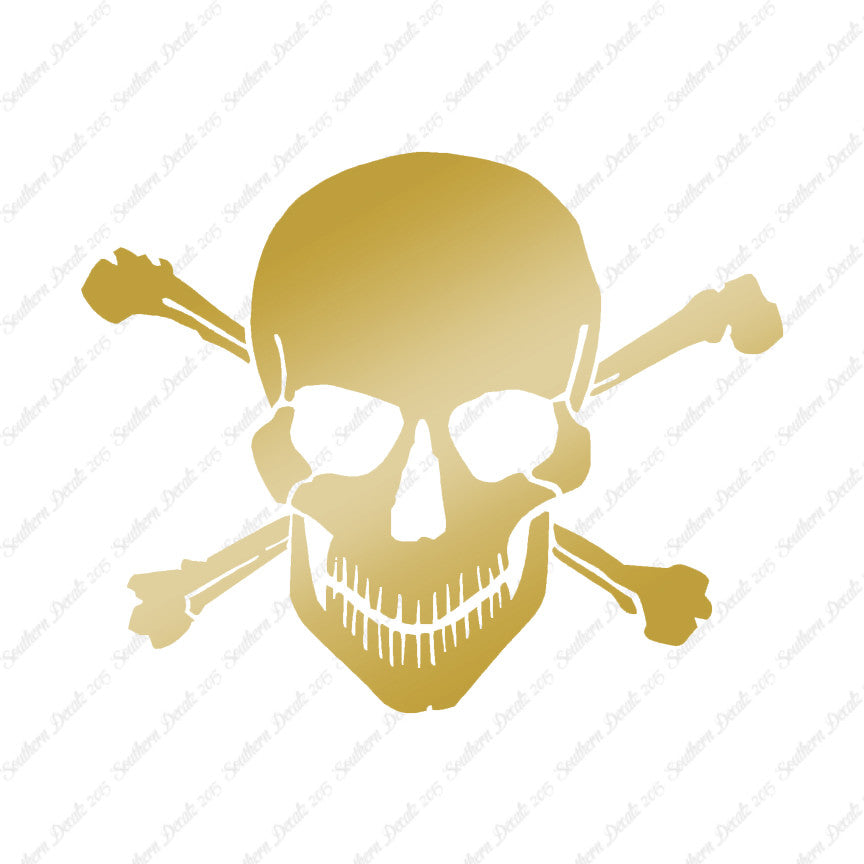 Smiling Skull Crossbones
