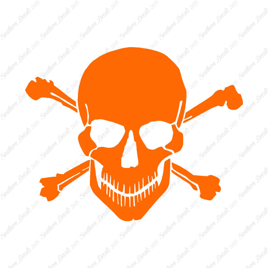 Smiling Skull Crossbones