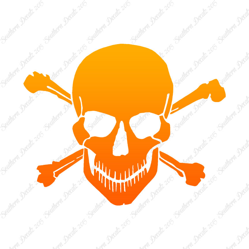 Smiling Skull Crossbones