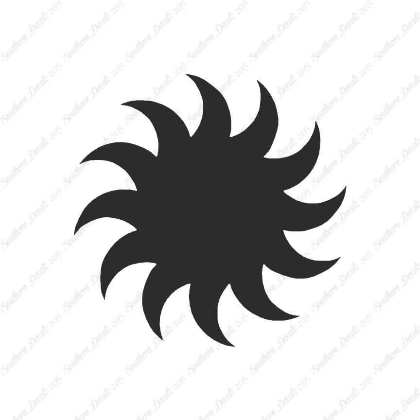 Spiral Sun Saw Blade
