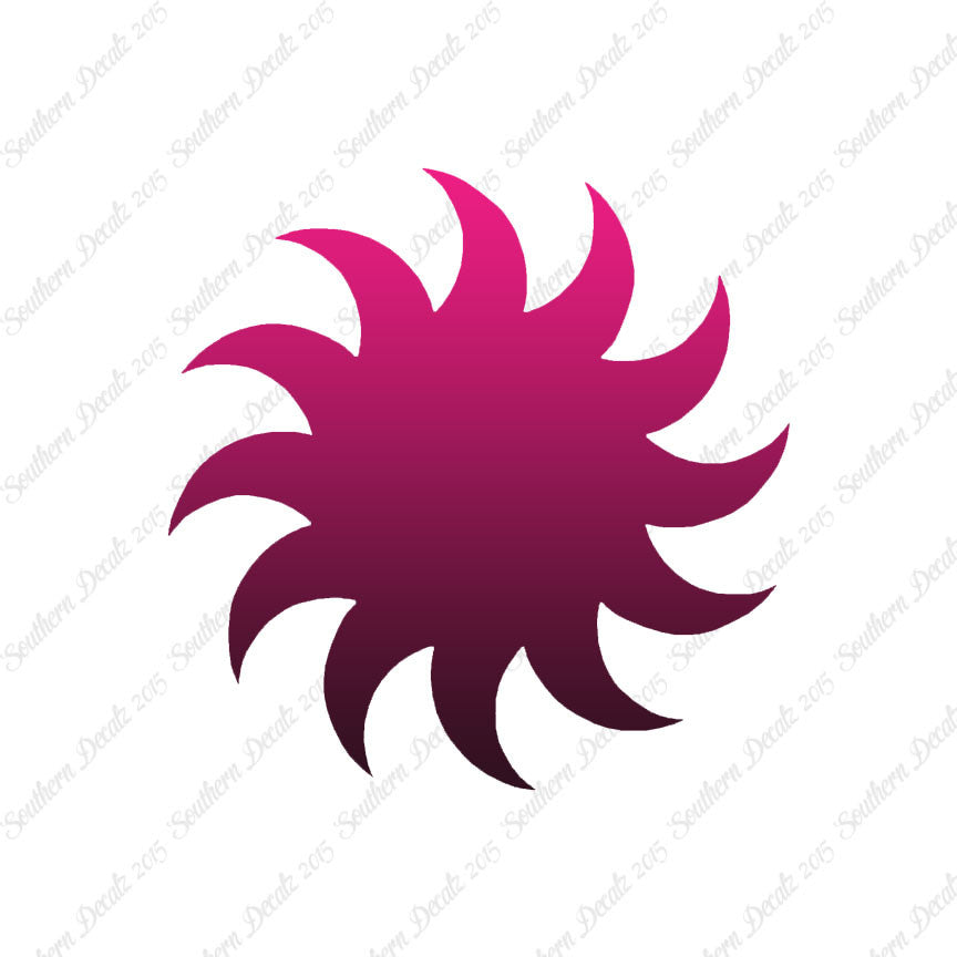 Spiral Sun Saw Blade