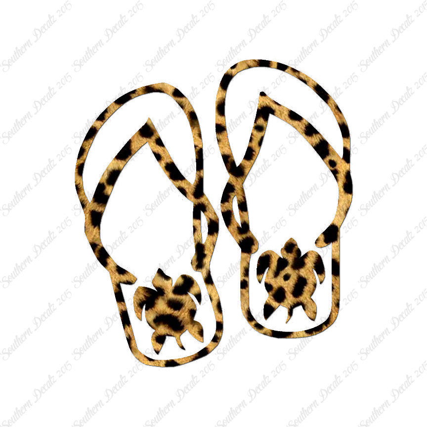 Turtle Flip Flops Tropical