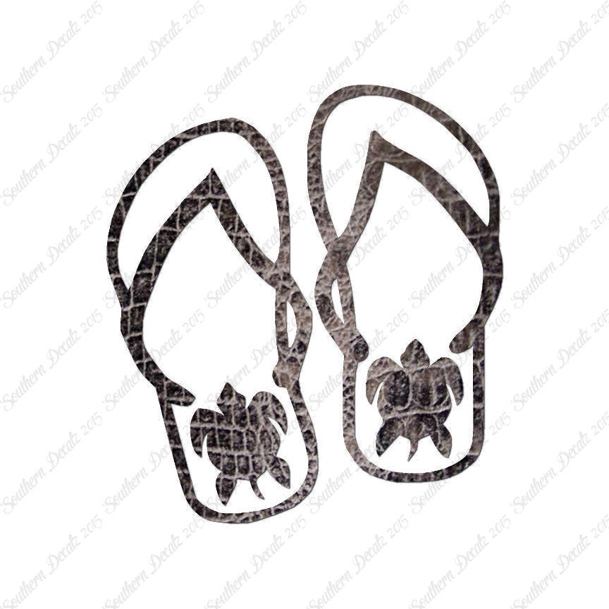 Turtle Flip Flops Tropical