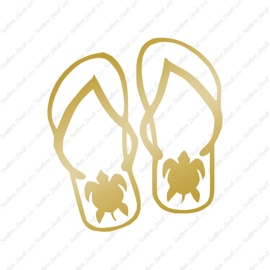 Turtle Flip Flops Tropical