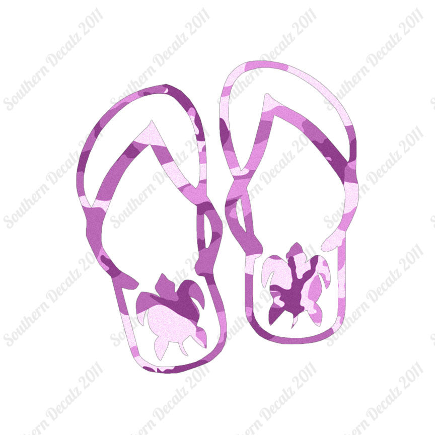 Turtle Flip Flops Tropical