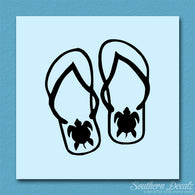 Turtle Flip Flops Tropical