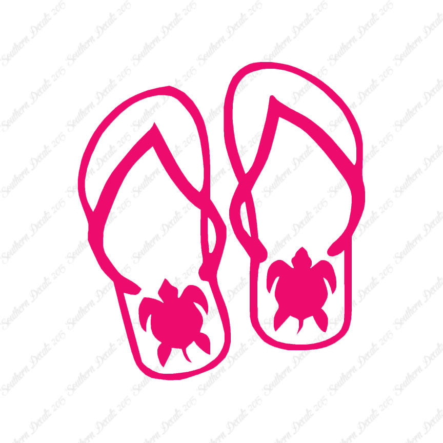 Turtle Flip Flops Tropical