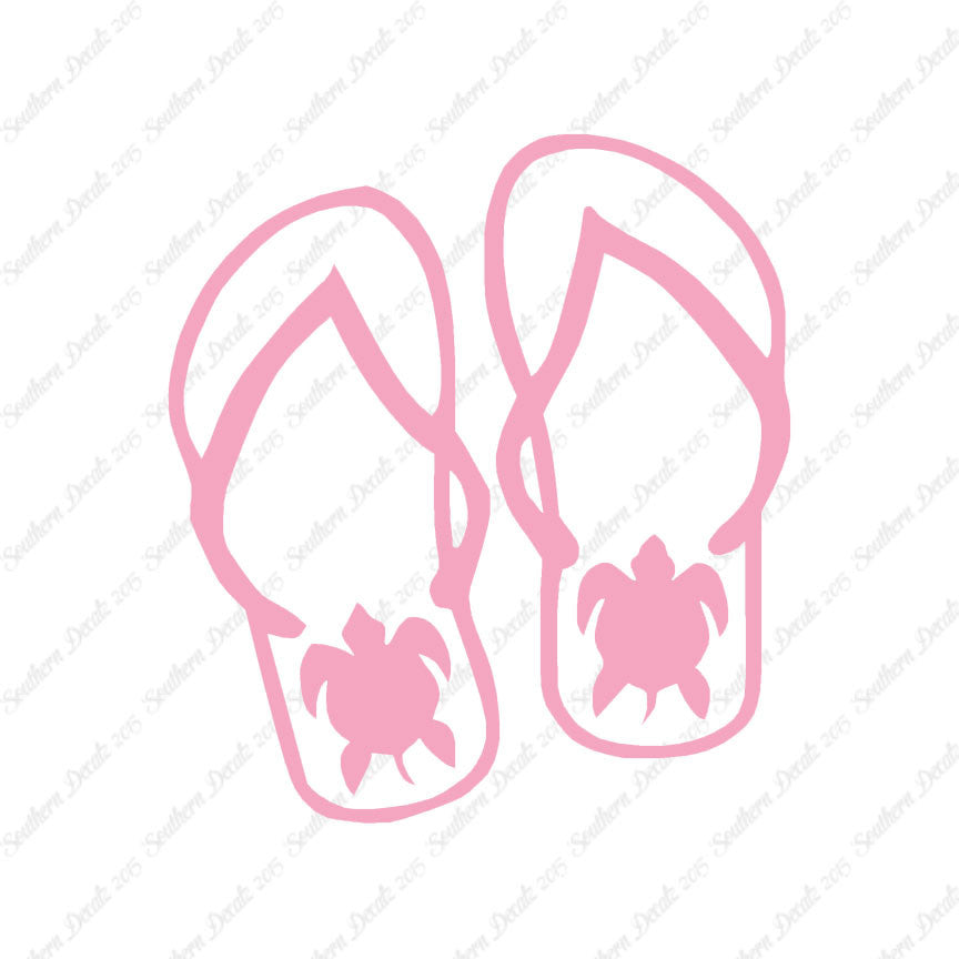 Turtle Flip Flops Tropical