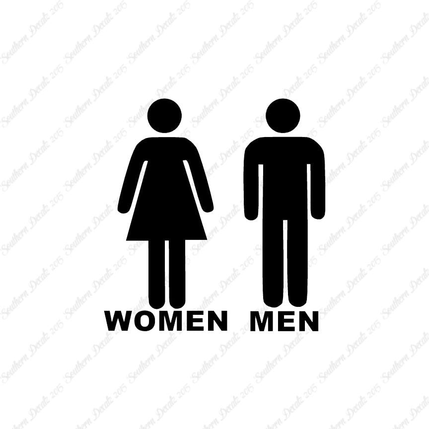 Washroom Symbols Women Men