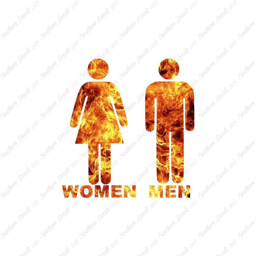 Washroom Symbols Women Men