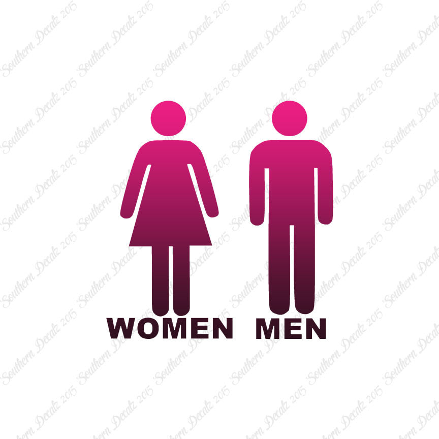 Washroom Symbols Women Men