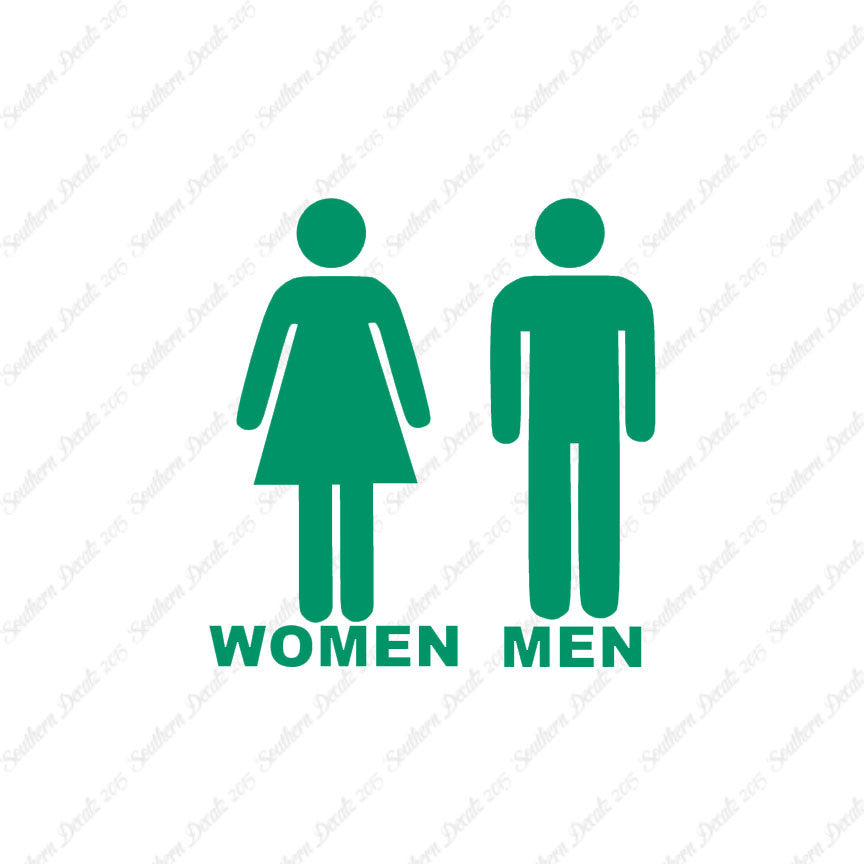 Washroom Symbols Women Men