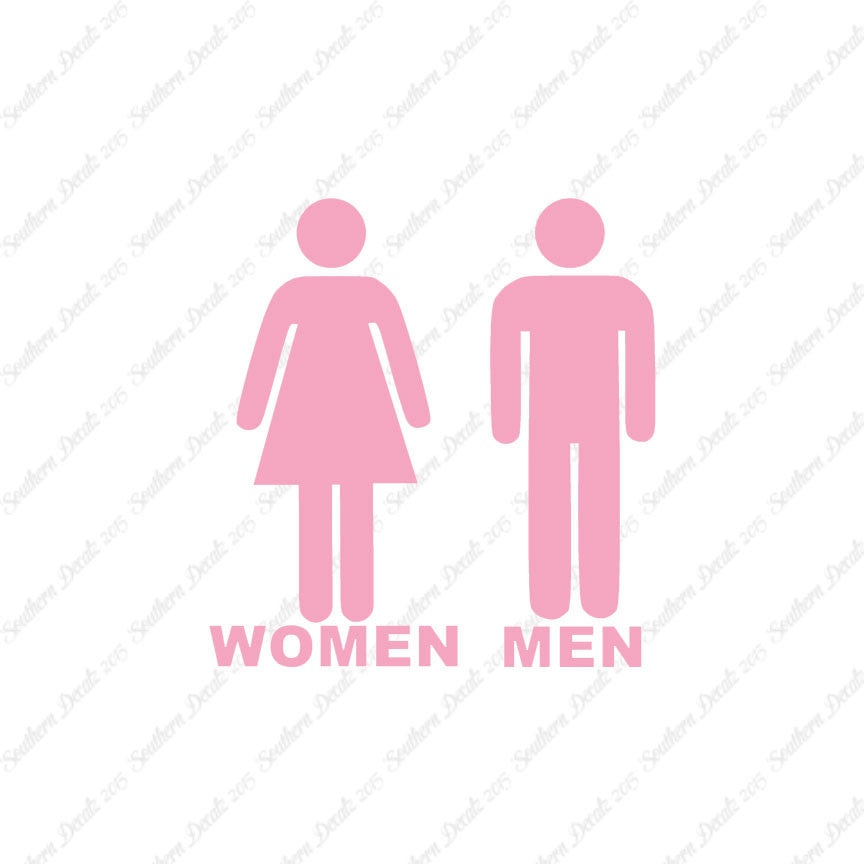 Washroom Symbols Women Men