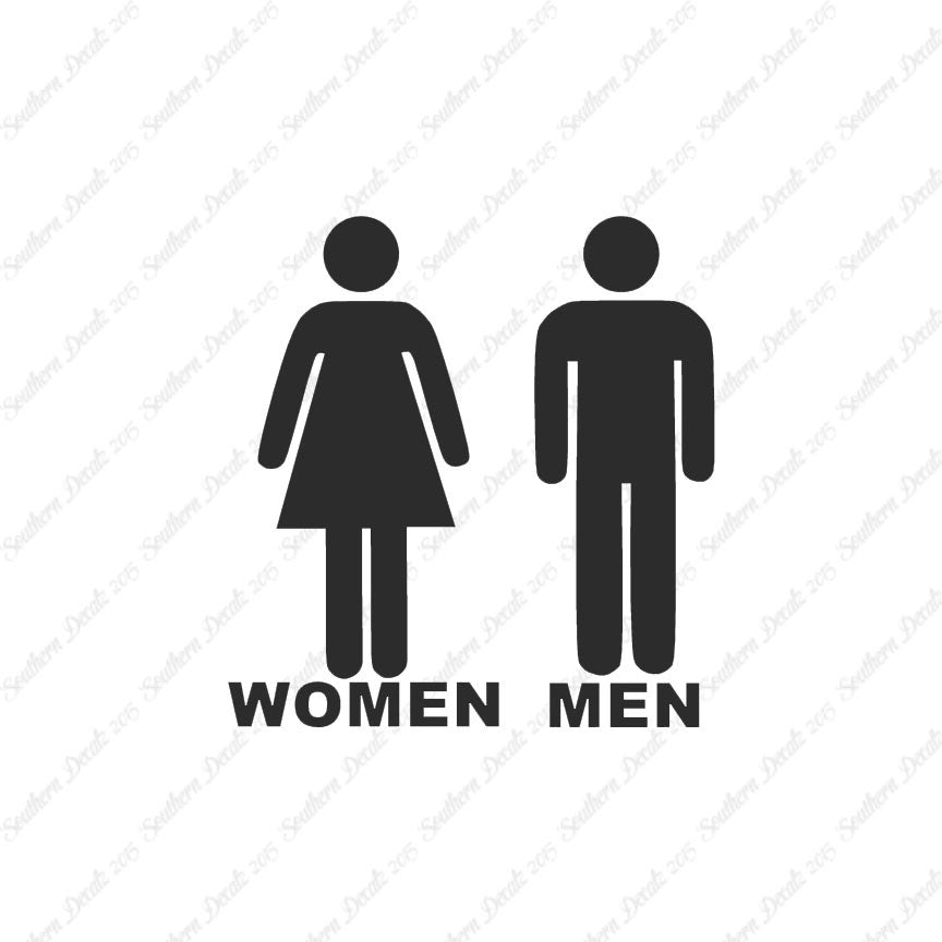 Washroom Symbols Women Men